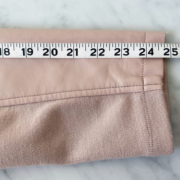 Dressbarn Pink Faux Leather Jacket Stand Up Collar Zipper Accents - Women's 1X - Picture 11 of 12